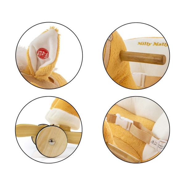 Лошадка с колесиками Milly Mally Polly Light Brown
