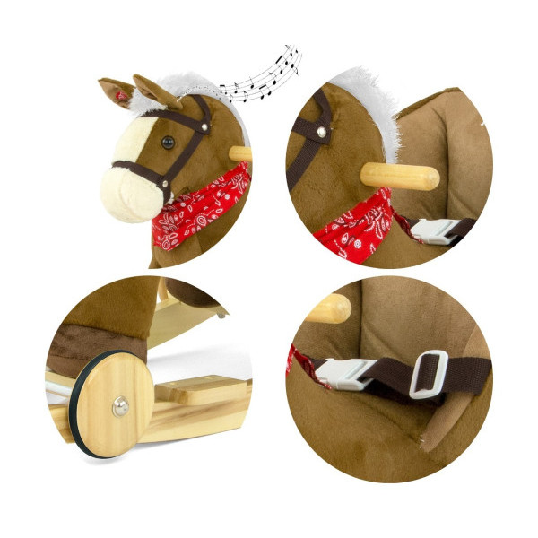 Лошадка с колесиками Milly Mally Polly Dark Brown