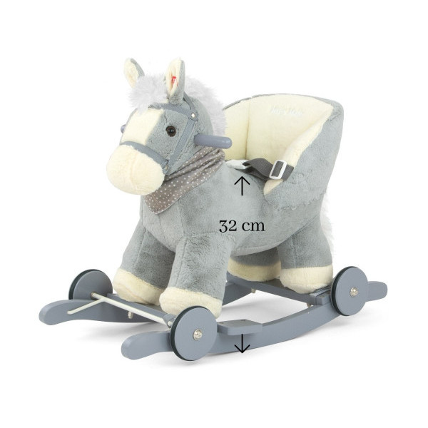 Лошадка с колесиками Milly Mally Polly Gray