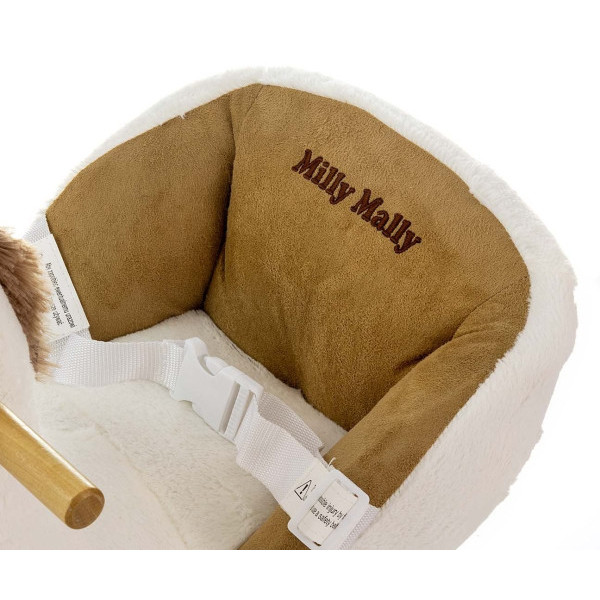 Лошадка с колесиками Milly Mally Polly White