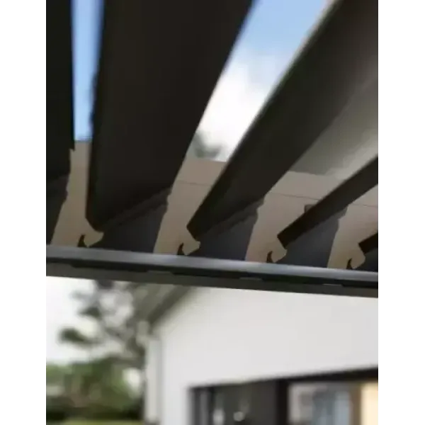 Пергола террасная Gutroof ELEGANCE AUTOMATIC 3x4 с LED подсветкой