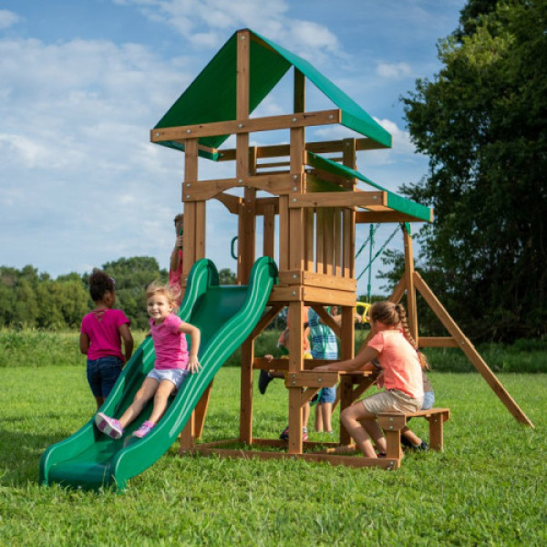 Дерев'яний дитячий майданчик Step2 Backyard Discovery Belmont 6в1 B2001039