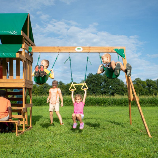 Дерев'яний дитячий майданчик Step2 Backyard Discovery Belmont 6в1 B2001039