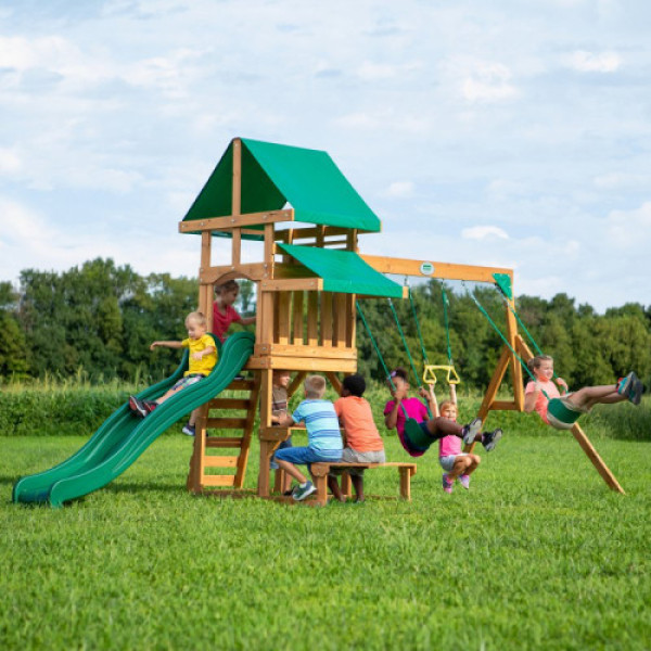 Дерев'яний дитячий майданчик Step2 Backyard Discovery Belmont 6в1 B2001039