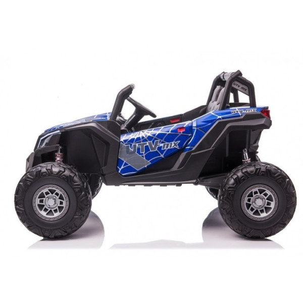 Дитячий електромобіль LEANToys UTV-MX Blue Spider Лакований MP4