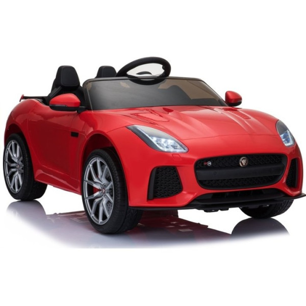 Детский электромобиль LEANToys Jaguar F-Type Red Лакированный