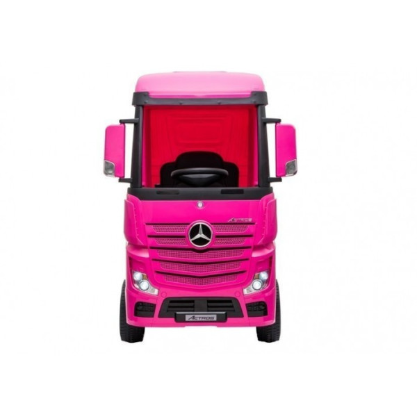 Детский электромобиль LEANToys грузовик Mercedes Actros Rose 4x4