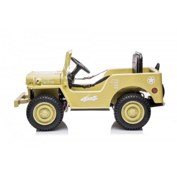 Детский электромобиль LEANToys военный автомобиль JH-103 4x4