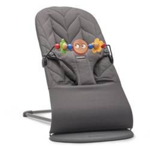 Шезлонг BabyBjorn BLISS COTTON Petal Quilt + игрушка