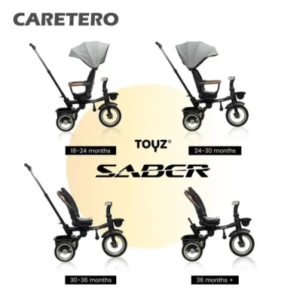 Детский трехколесный велосипед Caretero (Toyz) SABER
