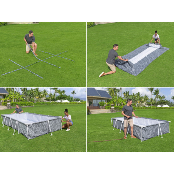 Каркасний басейн Bestway 366x201x66cm 7w1 561FV