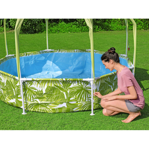 Каркасный бассейн Bestway 244x51 cm с навесом 56432
