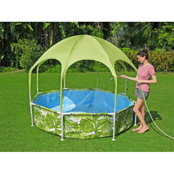 Каркасный бассейн Bestway 244x51 cm с навесом 56432