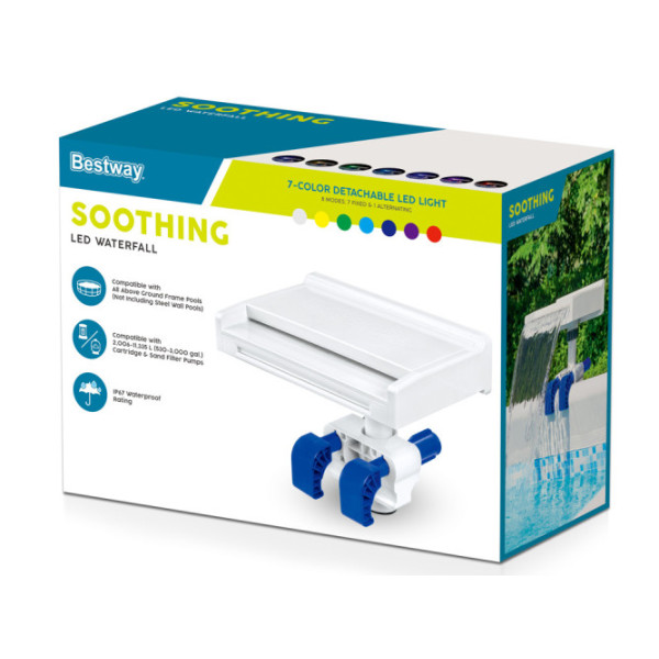 Водопад для бассейна Bestway Flowclear с LED освещением 58619