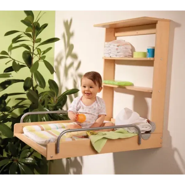 Раскладной деревянный настенный пеленальный стол Roba Jungle Baby