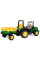 Дитячий Електротрактор Peg-Perego JOHN DEERE DUAL FORCE + прицеп