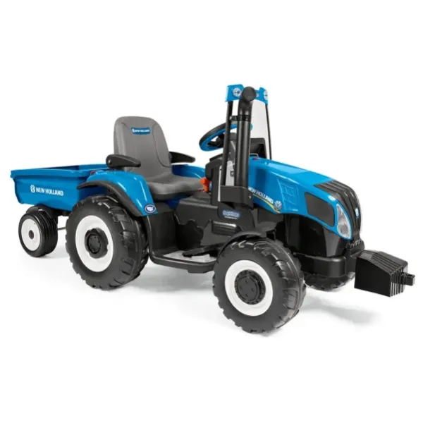 Дитячий Електротрактор Peg-Perego New Holland T8 з прицепом