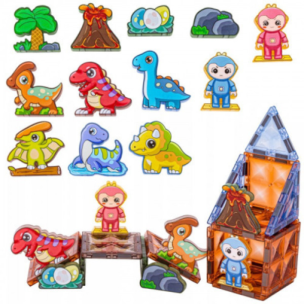 Магнітний конструктор 3D Woopie 124ел.