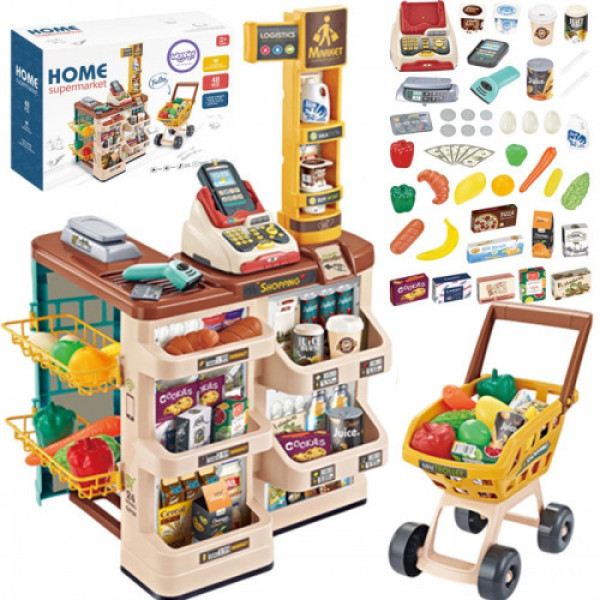 Игровой магазин Woopie с корзиной Waga Kasa Skaner + 48 акс. 29986