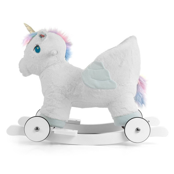 Лошадка с колесиками Milly Mally Polly White Единорог