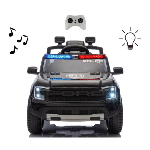Детский электромобиль Milly Mally Ford Ranger Police Black