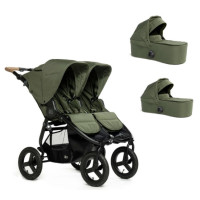 Коляска 2в1 для двійні Bumbleride Indie Twin Olive