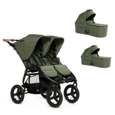 Коляска 2в1 для двойни Bumbleride Indie Twin Olive