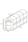 Садовая теплица-парник 18m2 Cultivo 3x6x2 (1 дверь)