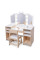 Детский туалетный столик Mamabrum с табуретом и LED подсветкой MAM238 VANITY TABLE