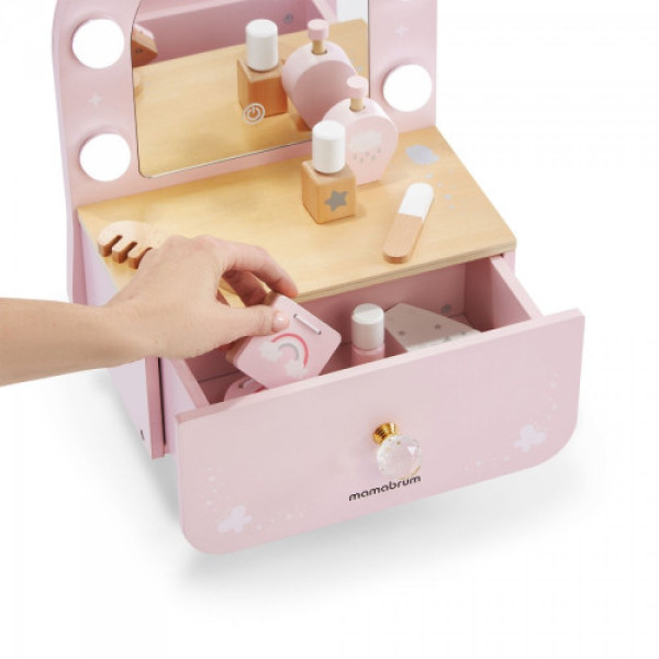 Деревянный мини-туалетный столик Mamabrum LED подсветкой MAM272 VANITY TABLE