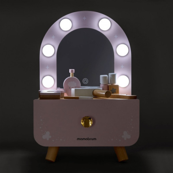 Деревянный мини-туалетный столик Mamabrum LED подсветкой MAM272 VANITY TABLE
