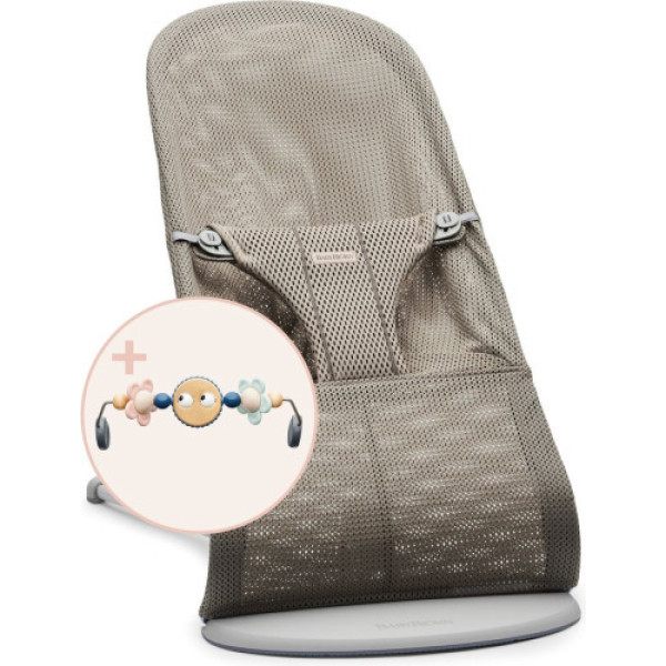 Шезлонг BabyBjorn Bouncer Bliss MESH + игрушка