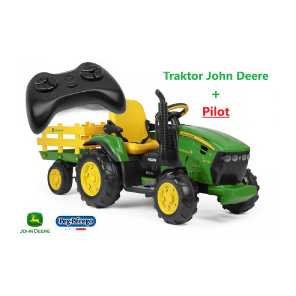 Электротрактор Peg-Perego John Deere Ground Force + пульт управления