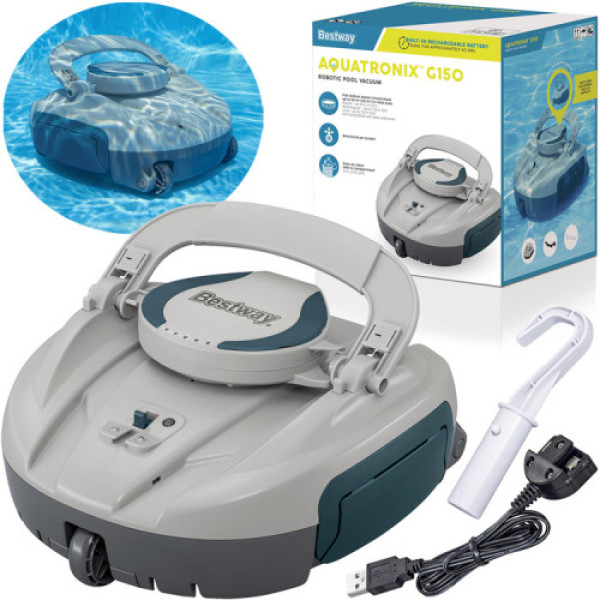 Автоматический аккумуляторный пылесос для бассейна Bestway AquaTronix G150 58960