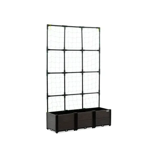 Повышенная клумба - грядка + стойка Cultivo GROW FLAT SET L 126x42x180cm 005448
