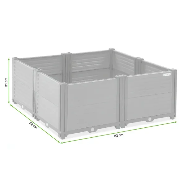 Повышенная клумба - грядка Cultivo TERRA CUBE S 82x82x31cm 005440