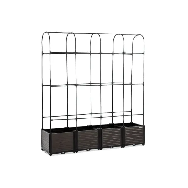 Повышенная клумба - грядка + стойка Cultivo GROW ROUND SET L 168x42x180cm 005446