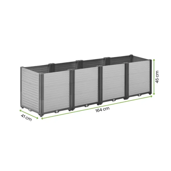 Повышенная клумба - грядка Cultivo GROW BOX PLUS XL 164x41x45CM 008518