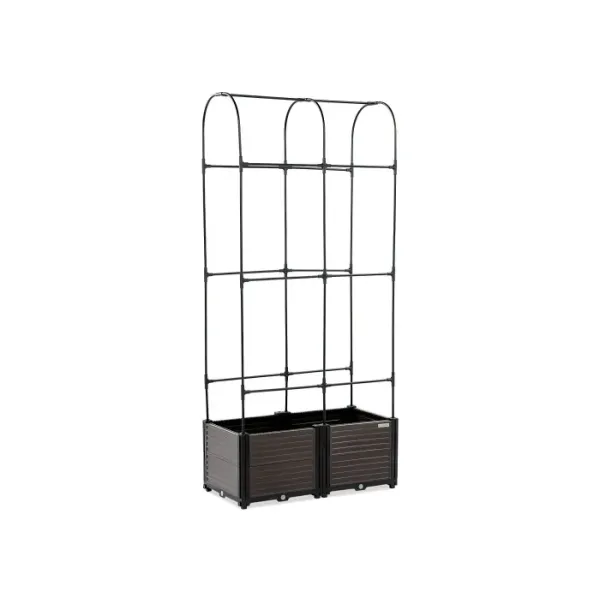 Повышенная клумба - грядка + стойка Cultivo GROW ROUND SET 84x42x180 см 005445