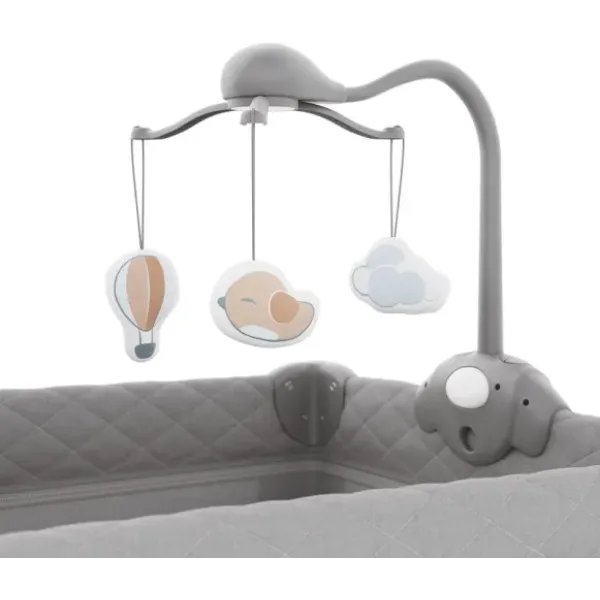 Кроватка-манеж Kinderkraft LEODY UP + аксессуары