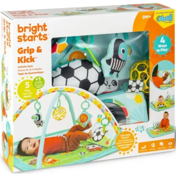 Развивающий коврик BRIGHT STARTS Oball Gyp & Kick