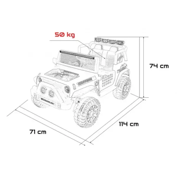 Дитячий електромобіль Ramiz Jeep BEAST 4x4