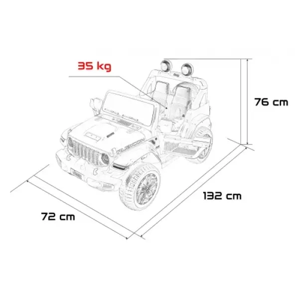 Детский электромобиль Ramiz Jeep Wrangler Rubicon LIFT