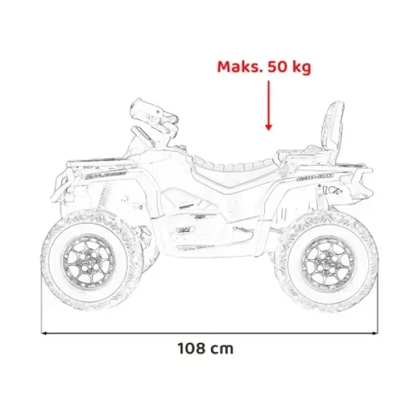 Детский квадроцикл Ramiz Quad Can Am Outlander ATV 24V