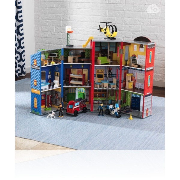 Игровой набор KidKraft Everyday Heroes Wooden Play Set 63239