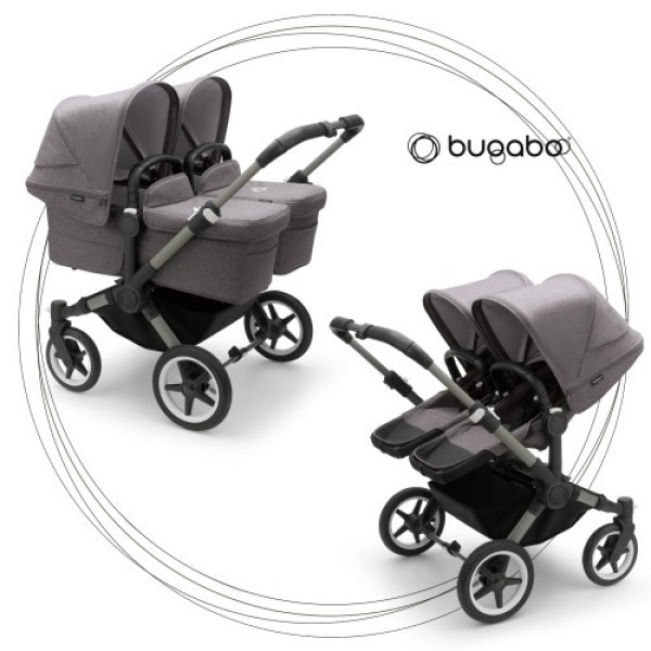 Коляска 2в1 для двойни Bugaboo Donkey 5 Twin