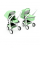 Коляска Greentom 2в1 шасі White