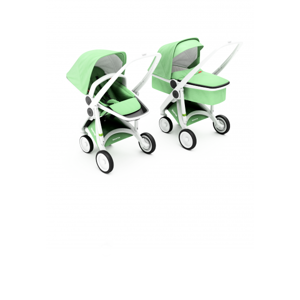 Коляска Greentom 2в1 шасі White