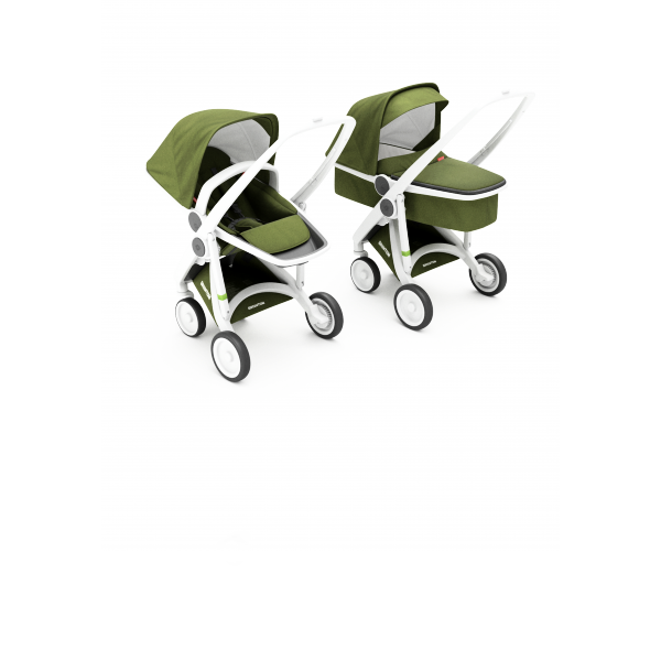 Коляска Greentom 2в1 шасі White