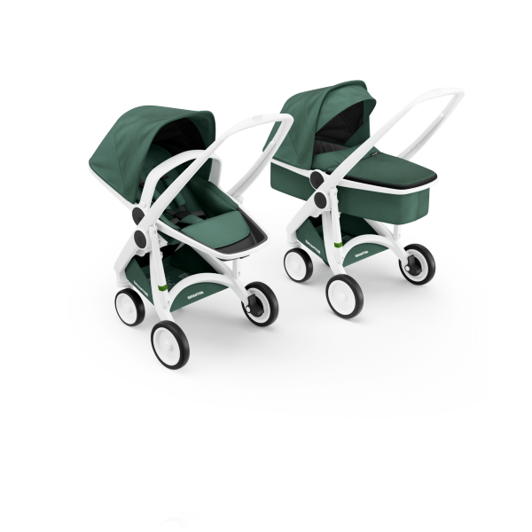 Коляска Greentom 2в1 шасі White